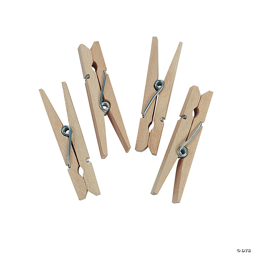 Style Selections 50-Pack Brown Wood Clothespins in the Clothespins  department at
