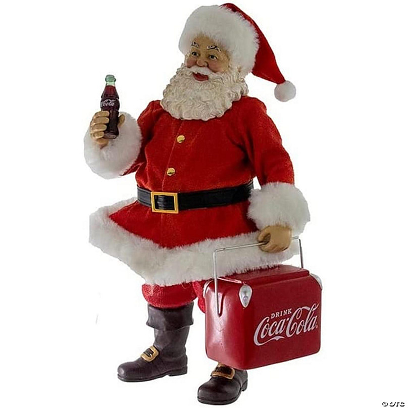 Indvandring stille snack Coca-Cola Coke Cooler Table Piece Santa, Multi-Colored, 10.5-Inches |  Oriental Trading