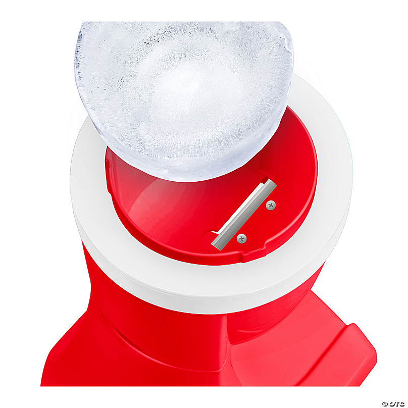 Nostalgia Coca-Cola Snow Cone Maker and Shaved Ice Storage, Red