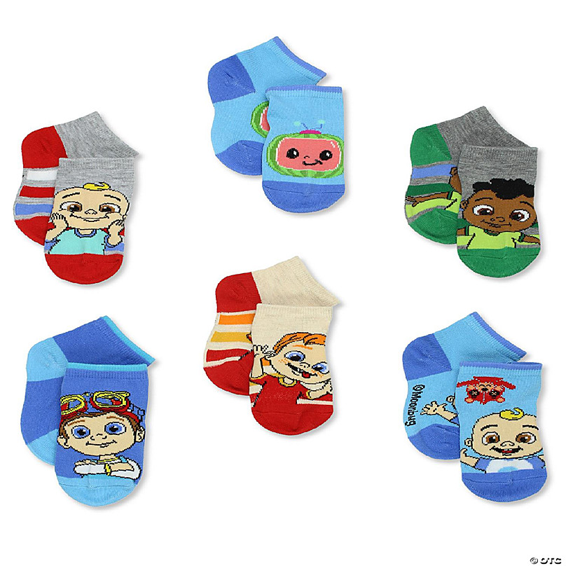 Mickey Mouse Minnie Pluto Donald Duck Boys Toddler 6 Pack Gripper Quarter  Socks (Small (4-6), Grey)
