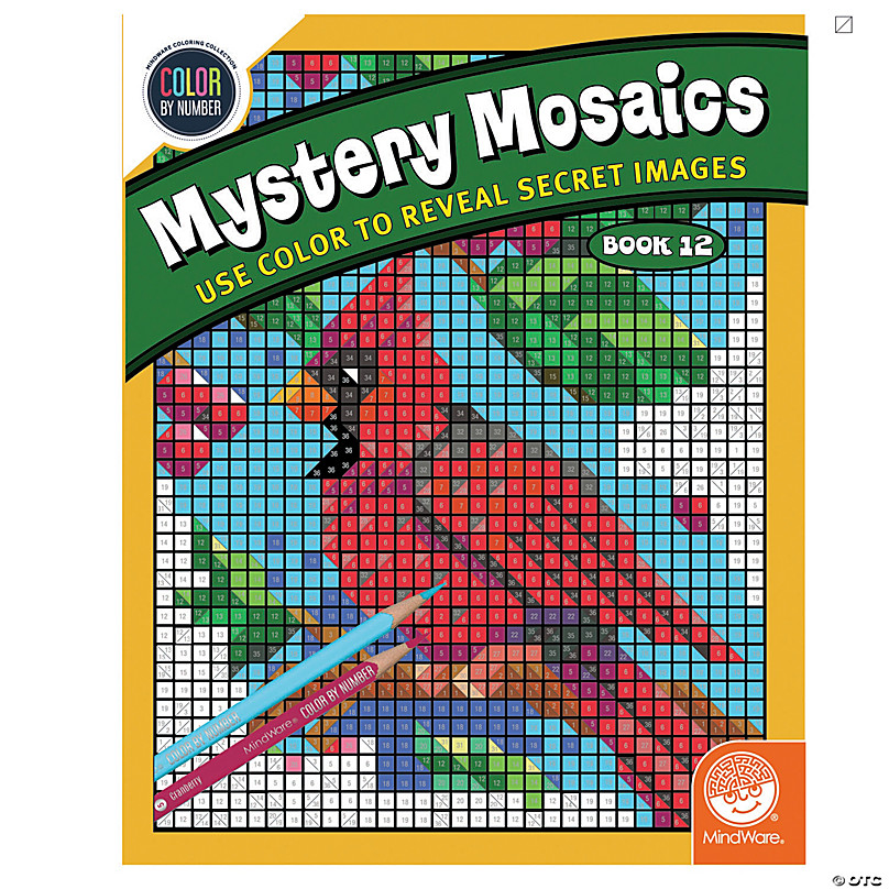 Fun Express Activity Books Mosaic Color by Number 12 PC