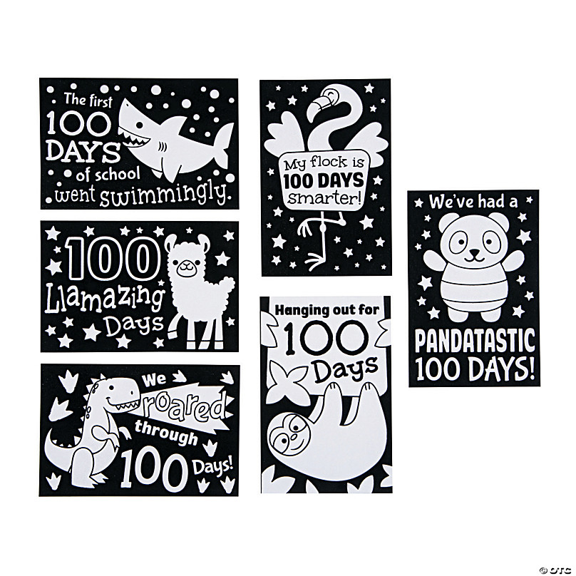 Color Your Own Fuzzy Poster Assortment - 24 Pc. | Oriental Trading