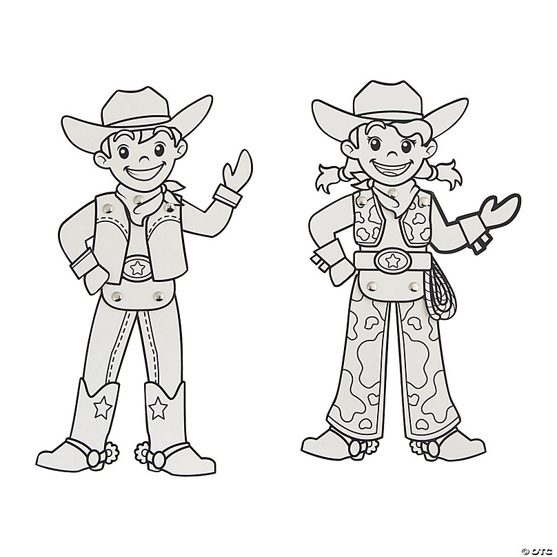 Cowboy Coloring Book for Kids Ages 4-8: Western Coloring Books for Kids,  Cute Coloring Book of Cowboys & Cowgirls, for Toddlers, Preschoolers &   - Cowboy Books for Kids by Flashing Happy Coloring