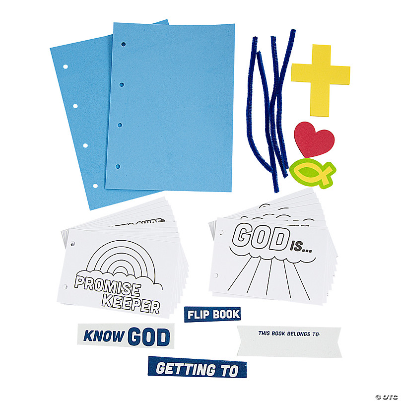 Color Your Own God Is Flip Book Craft Kit - Makes 12