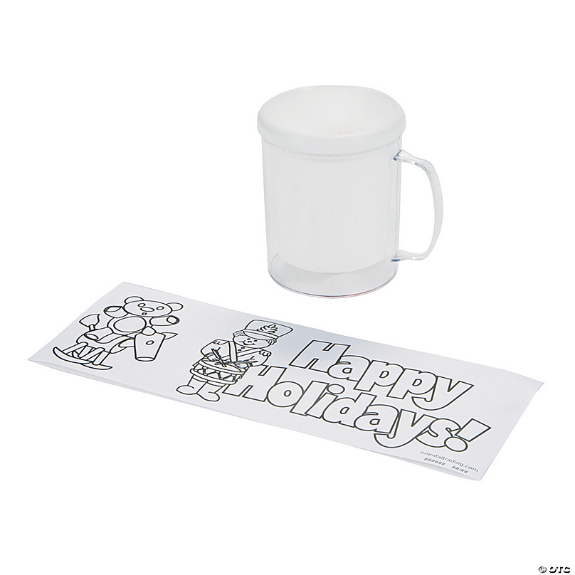 12 oz. Holiday Recyclable Paper Cup - Gingerbread Bash (Brown)