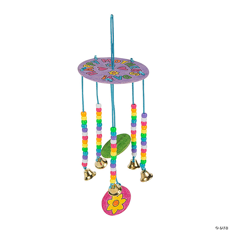 Color Your Own Mother’s Day Wind Chimes Craft Kit - Makes 12
