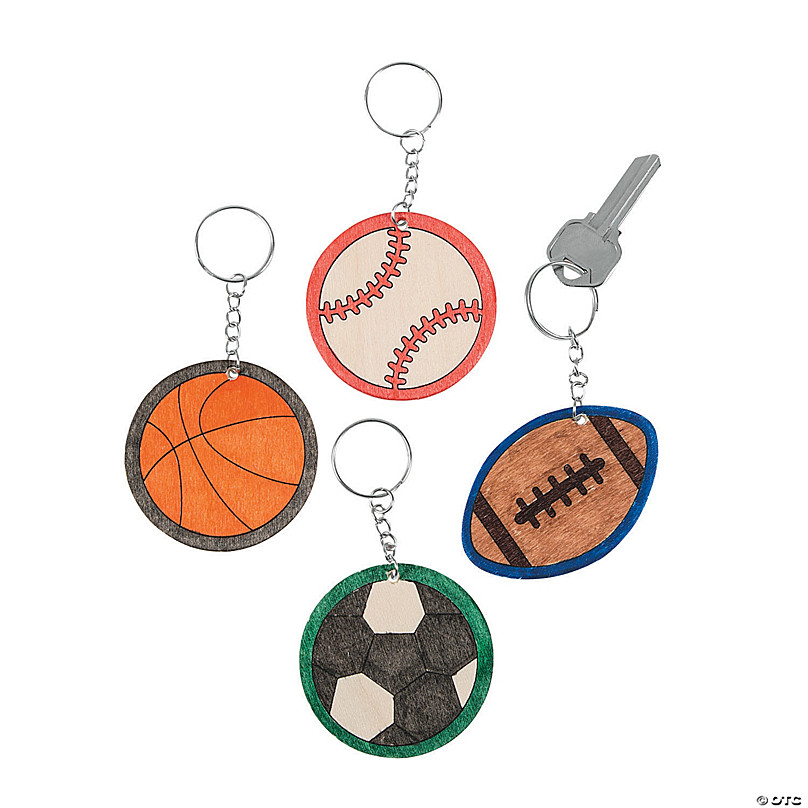 Texas Map Foortball Basketball Baseball Keychain for Kids Athlete Dream  Sports Keychains Gifts for Friend Coach Bags Pendants