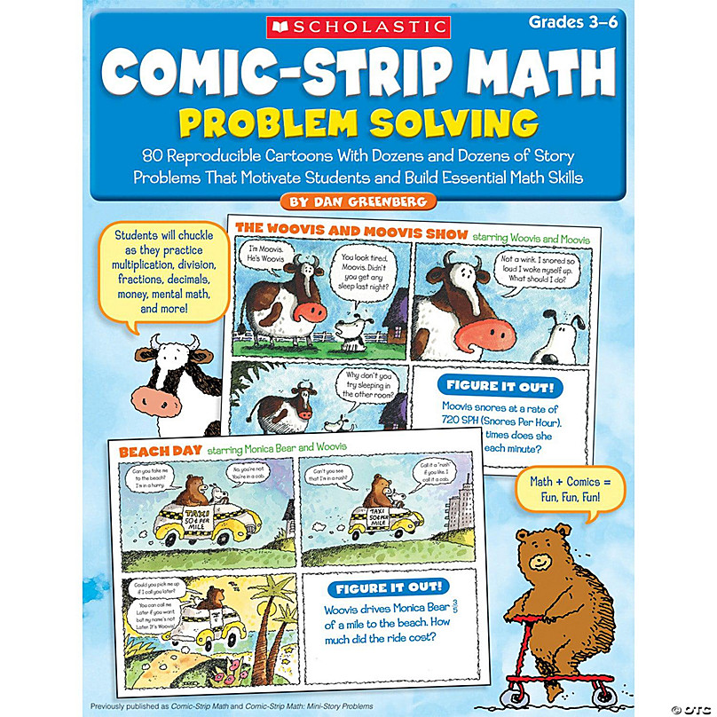 Comic Strip Math Problem Solving Book | Oriental Trading