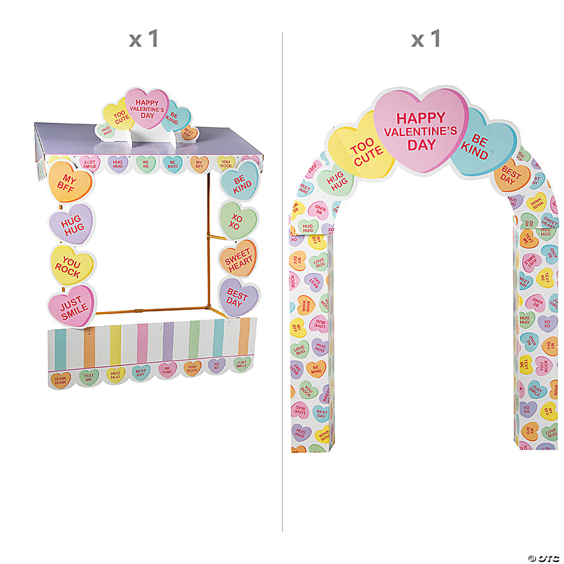 Conversation Heart Arch Tabletop Hut with Frame - 6 Pc.