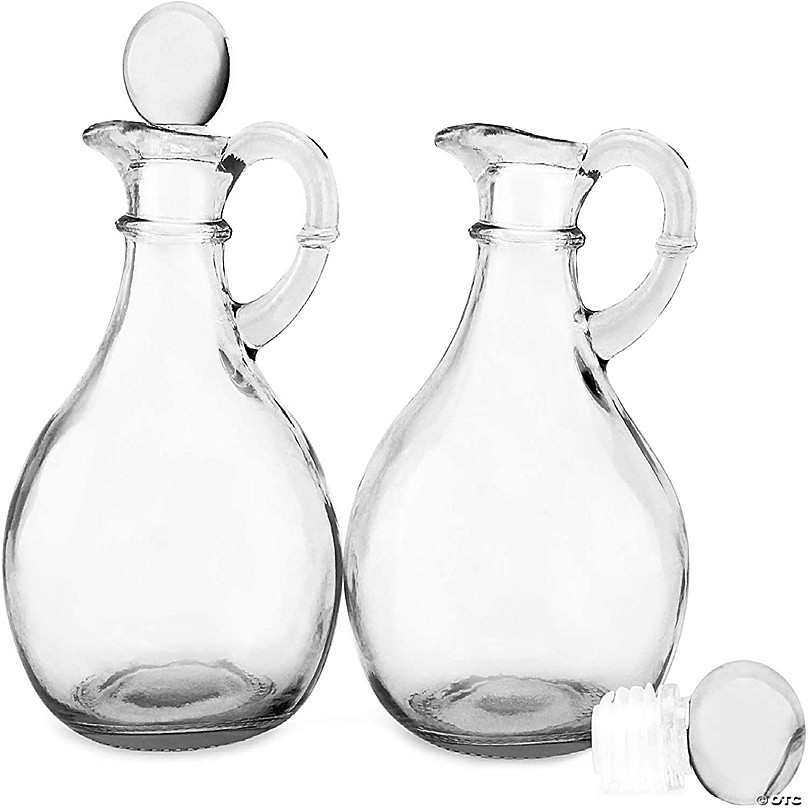 https://s7.orientaltrading.com/is/image/OrientalTrading/FXBanner_808/cornucopia-glass-oil-and-vinegar-cruets-set-of-2-round-glass-oil-dispenser-bottles-with-stoppers~14372892.jpg