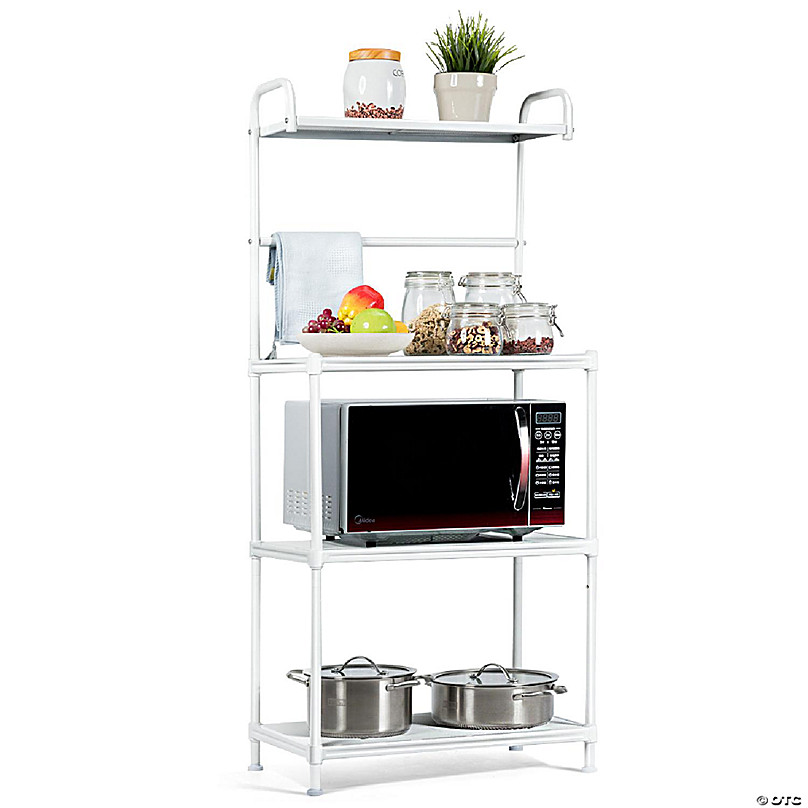 2 Tier Microwave Oven Shelf Rack Stand Storage Organizer Kitchen Space  Saving