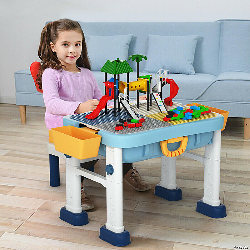 Building block hot sale table for toddlers