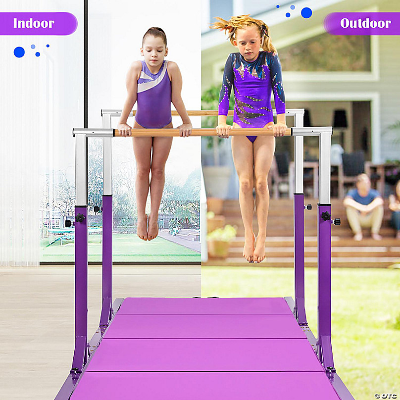 Adjustable Gymnastics Horizontal Bar for Kids - Costway