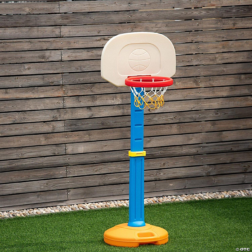 Costway Adjustable Basketball Hoop System Stand Kid Indoor Outdoor Net Goal  W/ Wheels 