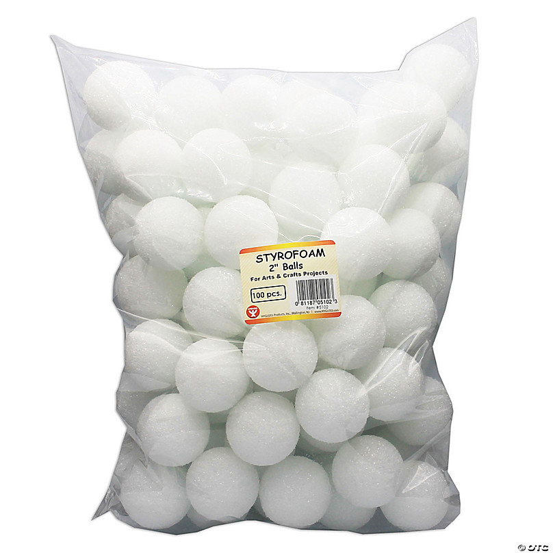 8 Inch Foam Ball Polystyrene Balls for Art & Crafts Projects 
