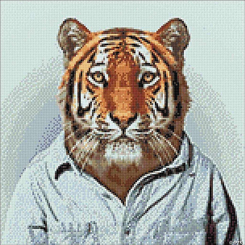 Tiger Diamond Painting Set by Crafting Spark. CS2722 Diamond Art