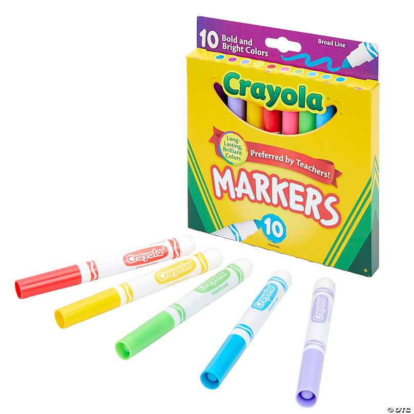 Blue Crayola Broad Line Marker - Set of 5 or 10