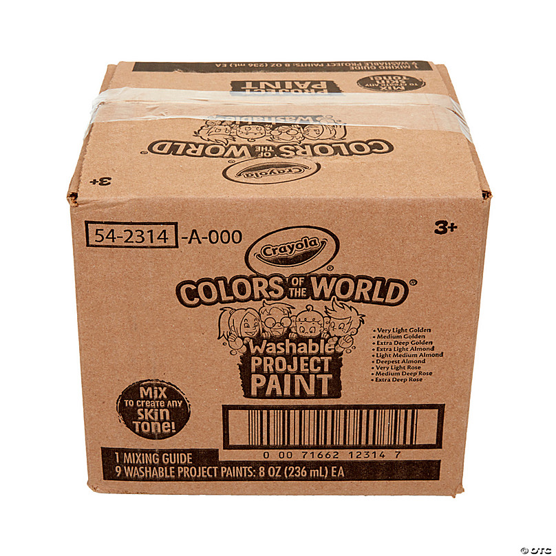 Crayola Colors of the World Spill Proof Washable Project Paints