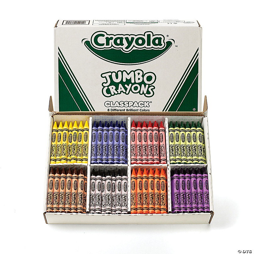Basics Crayones Jumbo - 24 colores surtidos, paquete de 2