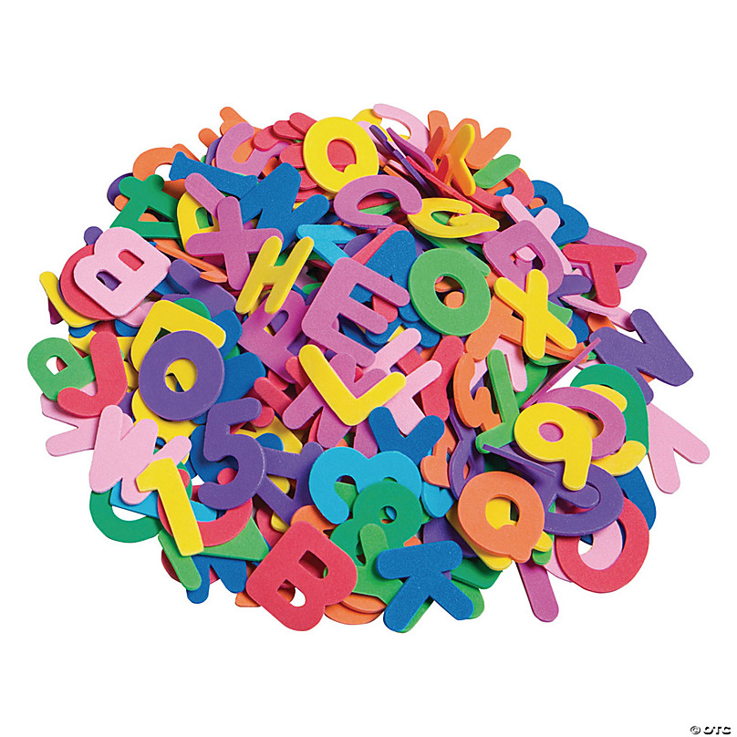 Crayola Foam Letters & Numbers, Assorted Colors, 266 Pieces