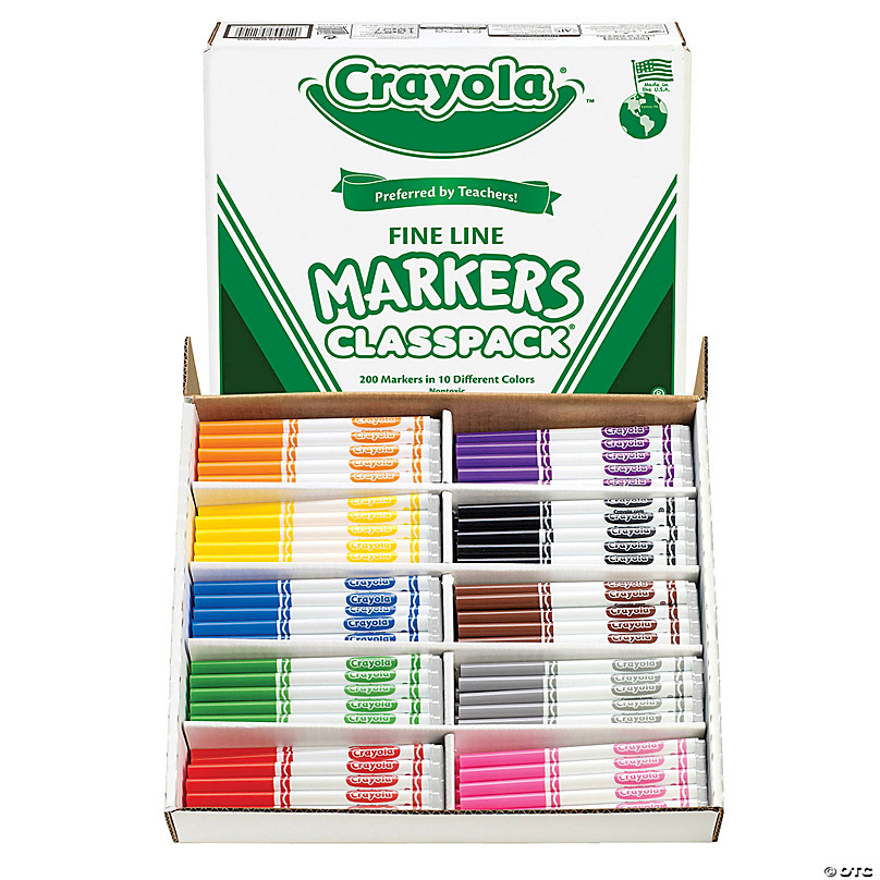 Crayola Silly Scents Smash Ups Broad Line Washable Scented Markers, 10 Per  Pack, 6 Packs