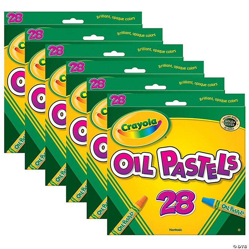 Crayola Oil Pastels, 28 Per Box, 6 Boxes