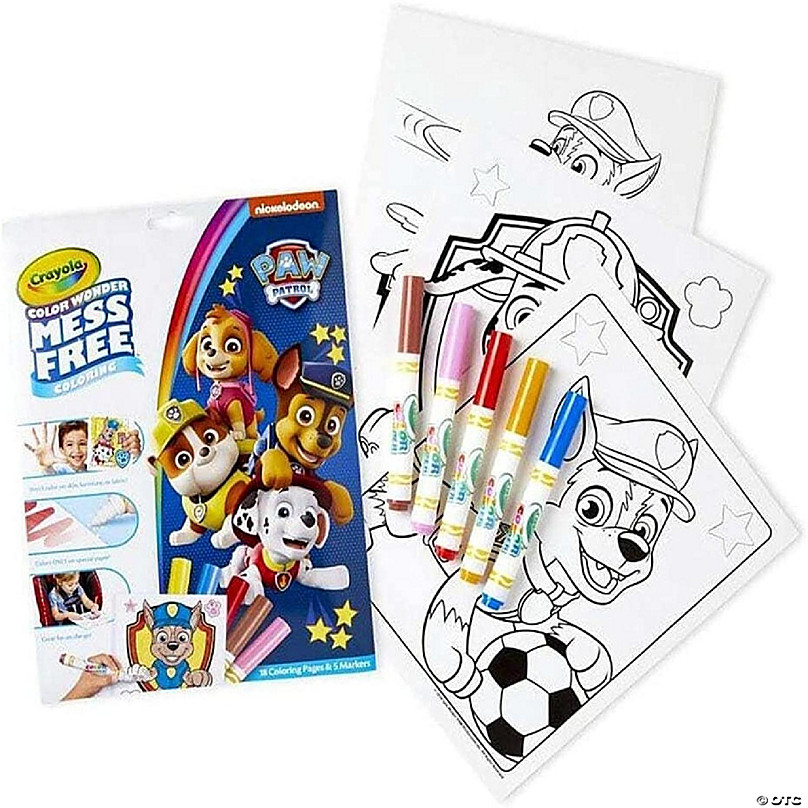 Crayola Paw Patrol Color Wonder, Mess Free Coloring Pages