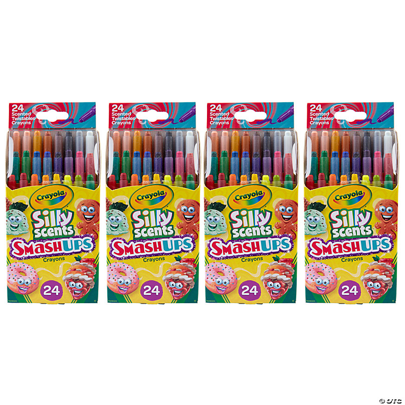 Crayola Glitter Crayons - Assorted - 24 / Pack | Bundle of 5 Packs