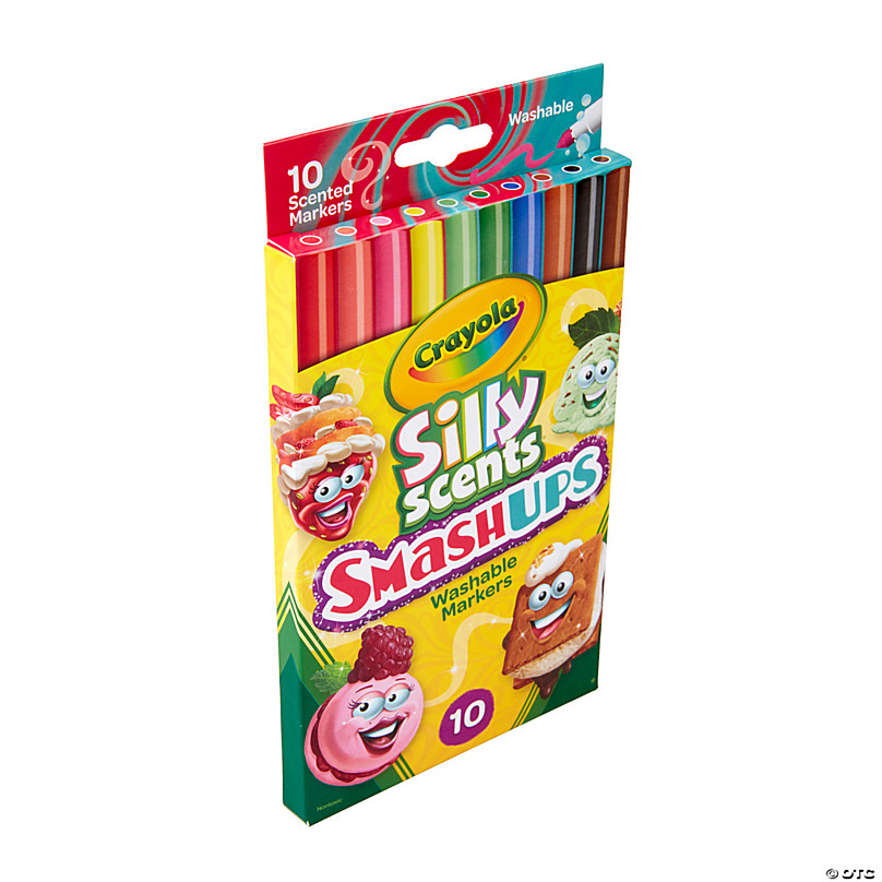 Crayola Silly Scents Markers, Scented Slim - 10 markers