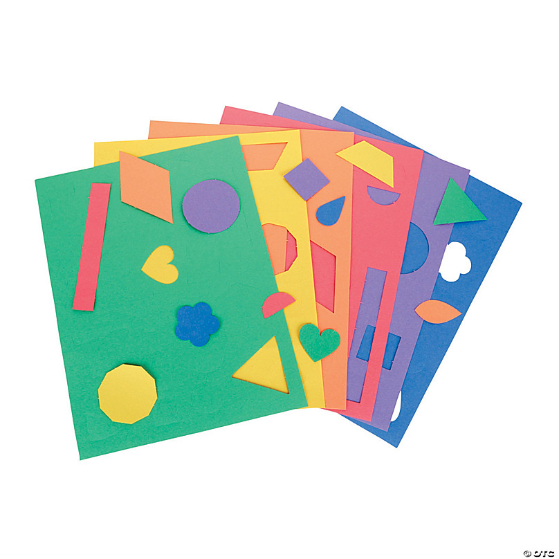 Crayola Giant Construction Paper & Stencil Set, Assorted Colors