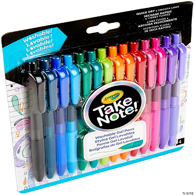 Crayola® Take Note™ Washable Gel Pens, 14 pk - Fry's Food Stores