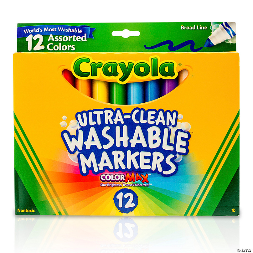 Crayola Markers Set, 256 Broad Line Markers in 16 Assorted Colors,  Non-toxic 