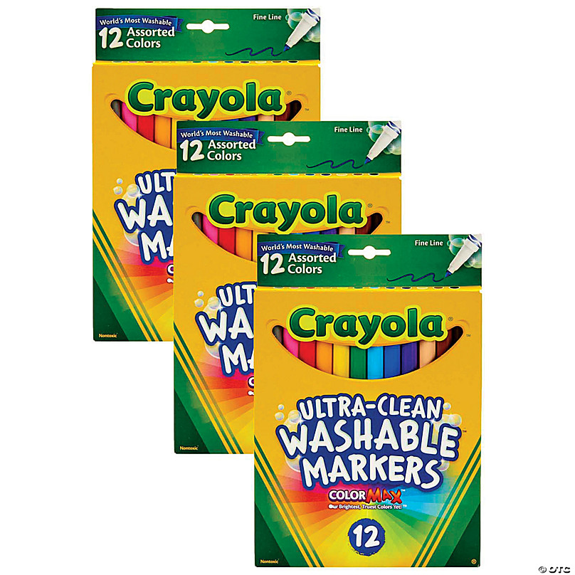 Crayola Ultra Clean Washable Color Markers Thin Line Assorted