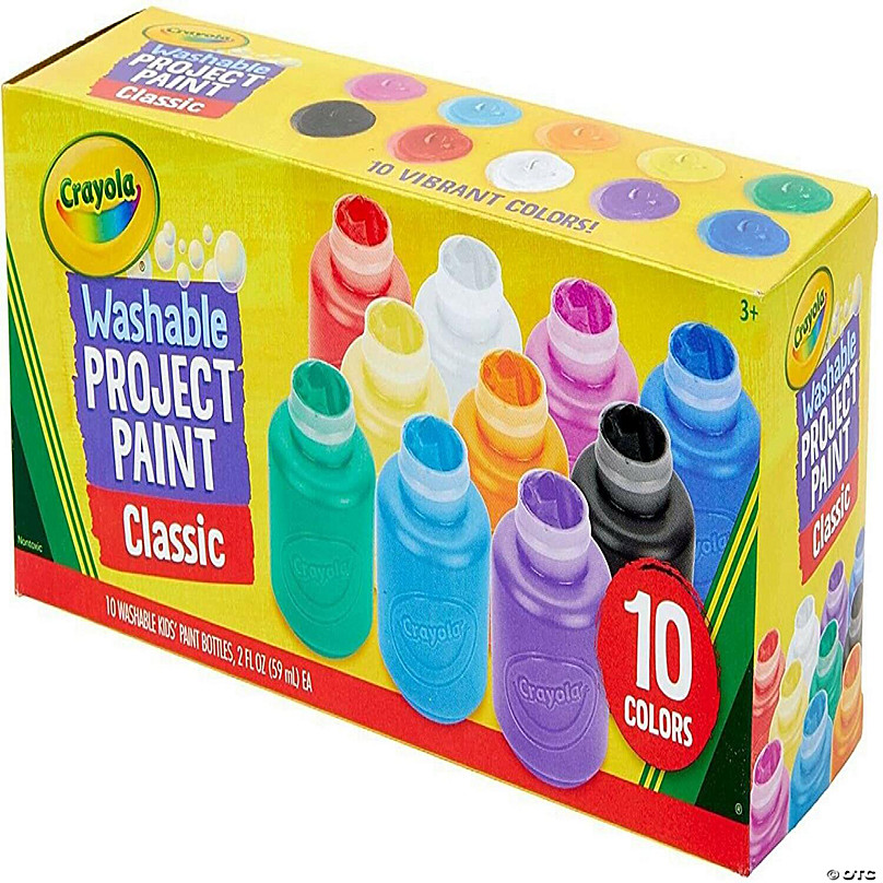 Crayola® Washable Classic Colors Kid's Paint, 10 ct / 2 fl oz
