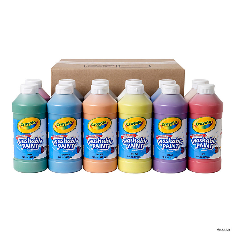 TeachersParadise - Crayola® Washable Paint, Turquoise, 16 oz