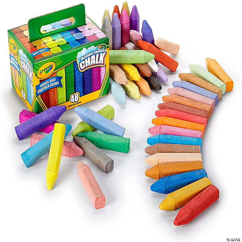 Crayola™ Washable Sidewalk Chalk in Assorted Colors, 48 Count Multicolored