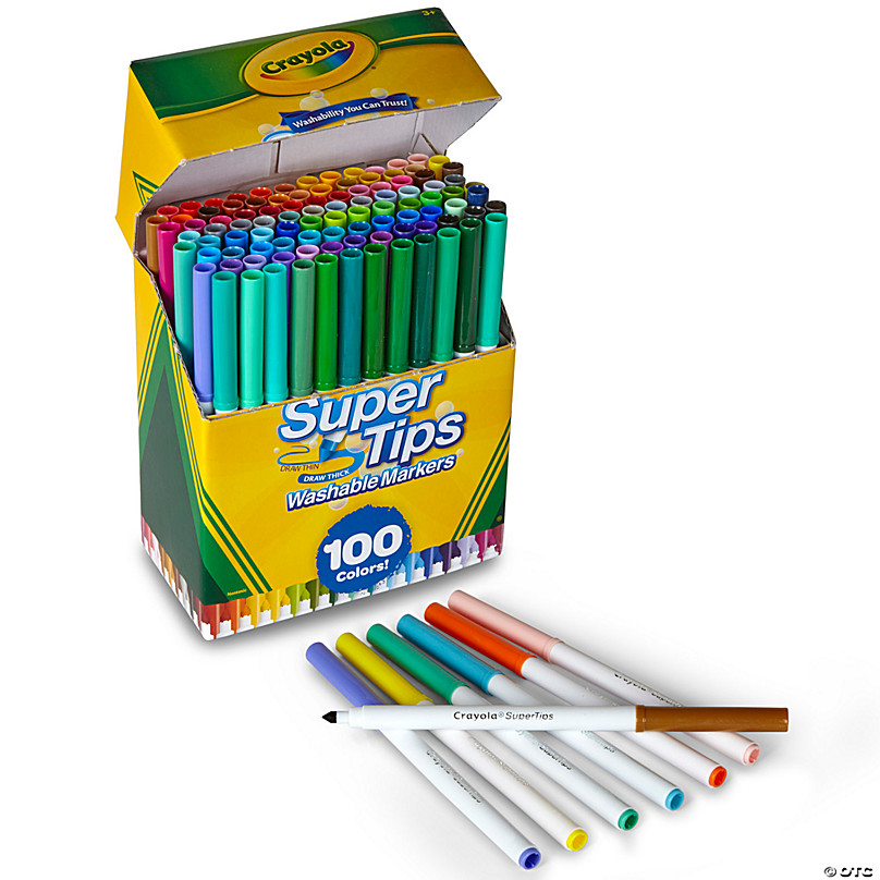 Bulk 12 Boxes of Crayola® Conical Tip Classic Markers - 8 Colors Per Box |  Oriental Trading