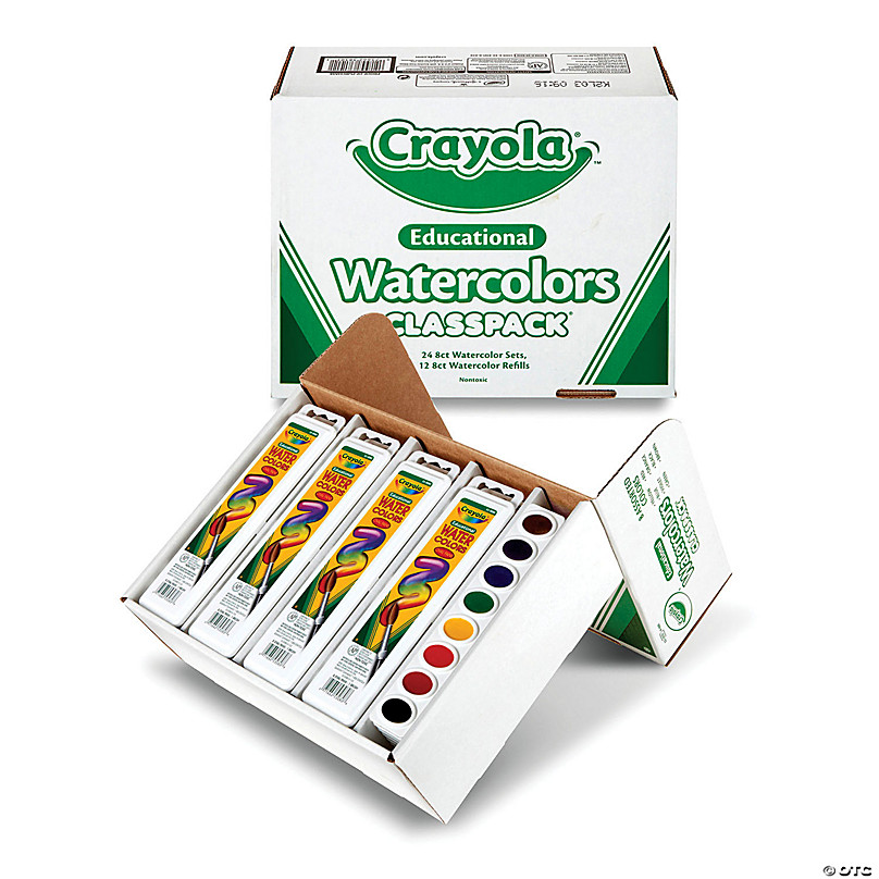Watercolors Classpack, Bulk Painting Supplies, Crayola.com
