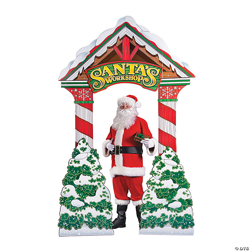 Ho Ho Santa Standee Outdoor Stand Up Christmas Decoration Lifesize Cardboard 
