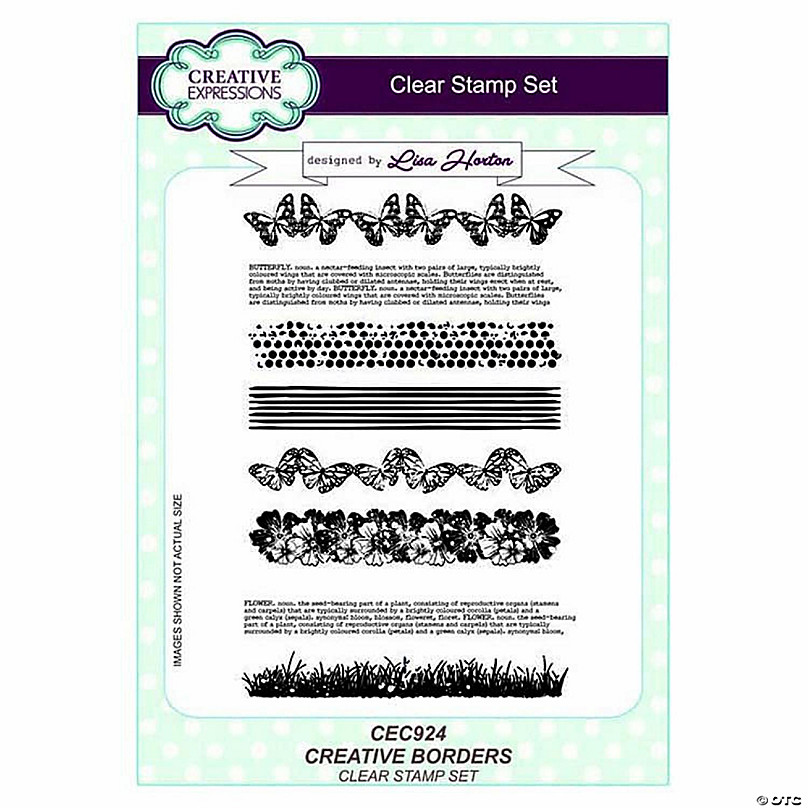 Nellie's Choice Nellie's Bullet Journal Clear Stamp Borders1