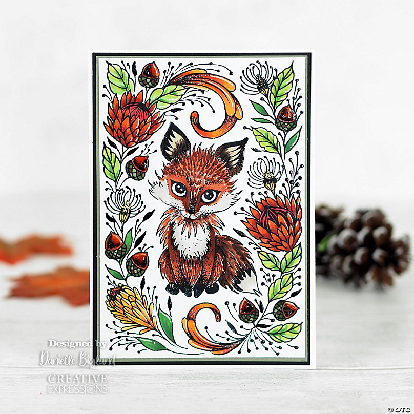 Creative Expressions Designer Boutique Collection The Fox's Den A6 Clear  Stamp Set