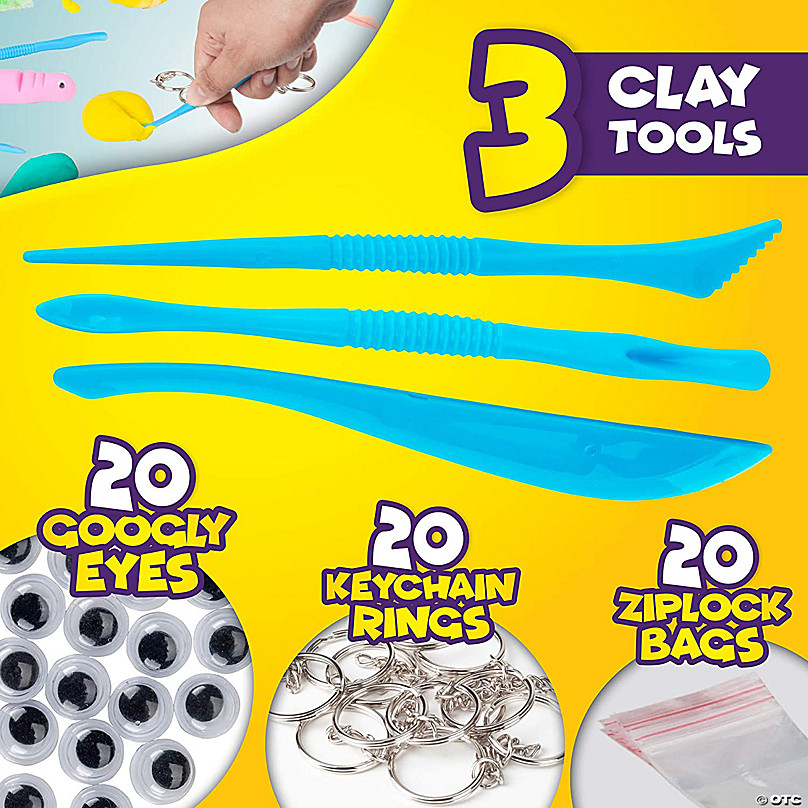 Creative Kids Air Dry Clay Modeling Crafts Kit For Children