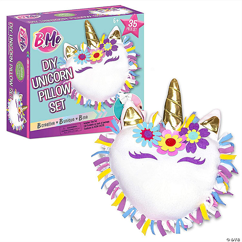 KRAFUN Unicorn Arts & Crafts Kit for Girls Beginner, Includes 6 Creative  Activities, No Sew Lacing Pillow, Sew, Coloring, Dreamcatcher, Mosaic  Charm