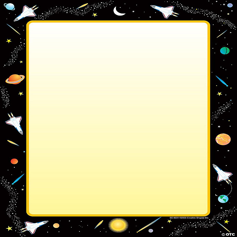 outer space border clipart
