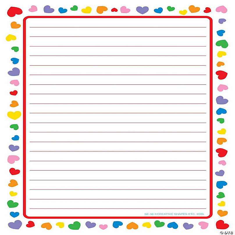 List Flyer Notepad Red Creative Heart