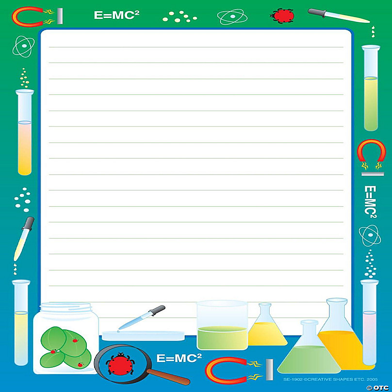 Shapes Etc Notepad Large Crayon Box