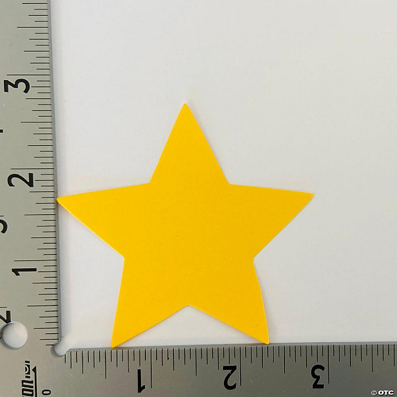Creative Shapes Etc. - Small Single Color Construction Paper Craft Cut-out  - Star