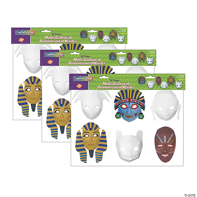 Creativity Street® Die-Cut Paper Masks, Multi-Cultural Assortment, Assorted  Sizes, 72 Pieces