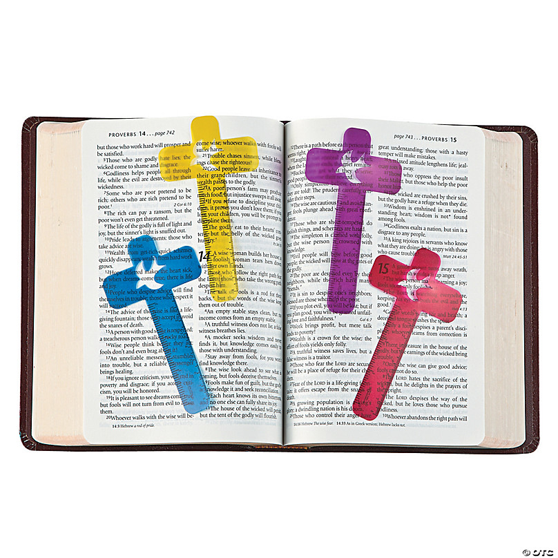 Schools and Ministries 20 Pieces Bible Verses Inspirational Scripture Bookmark Motivational Positive Page Marker with Cross Pendants for Church Supplies Flower Style 