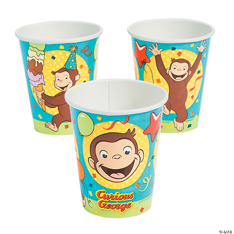 Unique 59266 9oz Curious George Party Cups 8ct 